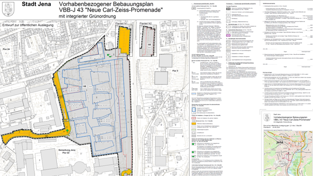 Vorgangsbezogener Bebauungsplan Neue Carl Zeiss Promenade
