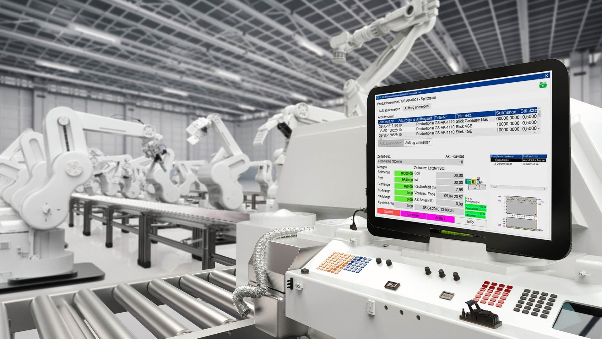 Die Softwarelösungen von GUARDUS liefern die Entscheidungsintelligenz für die Steuerung von Smart Factories.