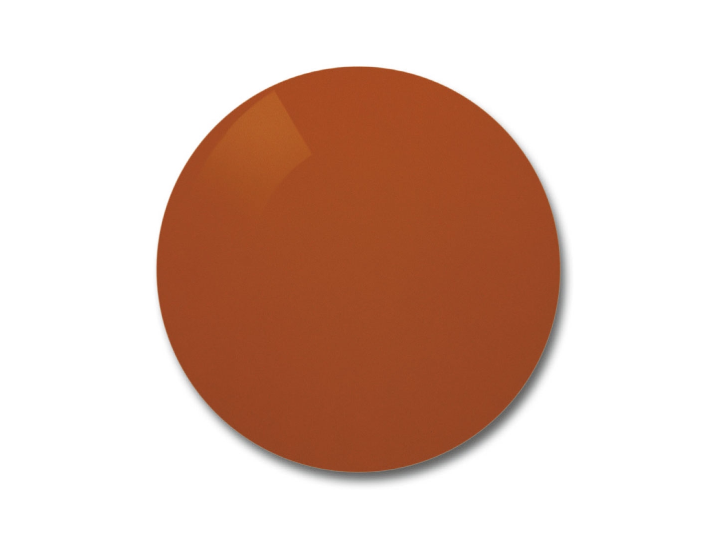 Abbildung eines ZEISS Skylet fun Sonnenbrillenglases mit orangefarbener Tönung