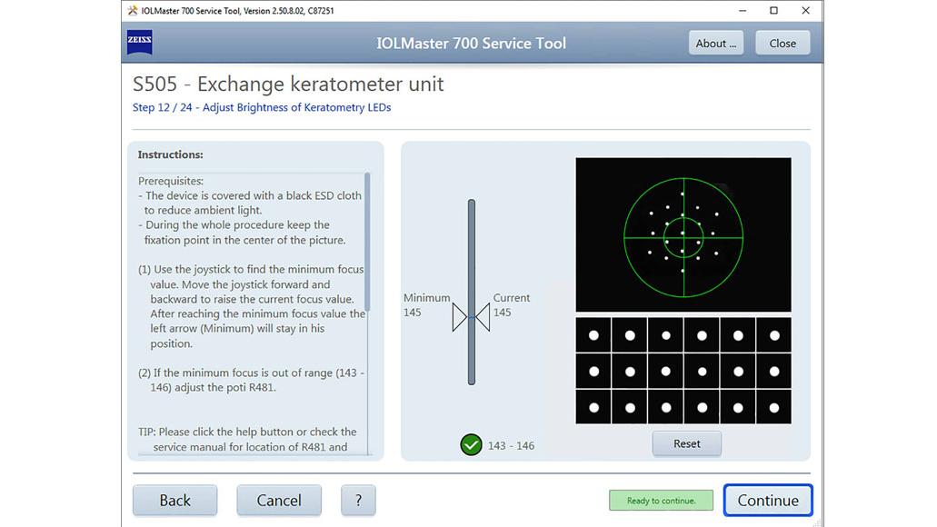 IOL Master Service Tool